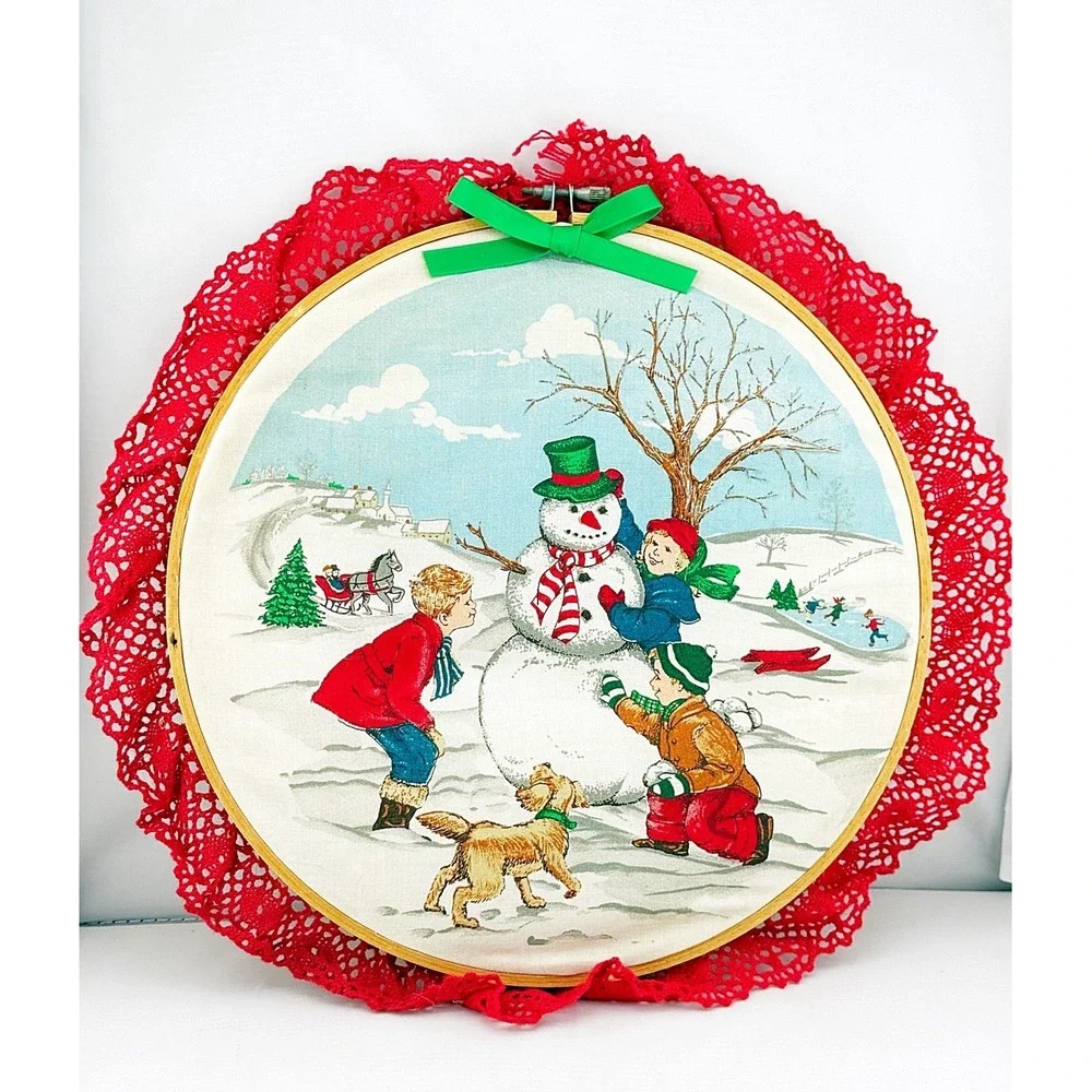 Vintage 1970's Christmas Memories Wall Hanging. 10